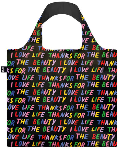 ARTIST  Collection /GLITTERPOWER  /Love Life Black   Recycled Bag/LL.BLK