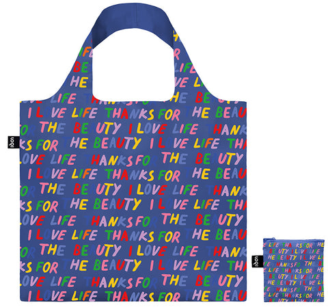 ARTIST  Collection /GLITTERPOWER  /Love Life Blue   Recycled Bag/LL.BLU