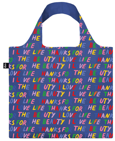 ARTIST  Collection /GLITTERPOWER  /Love Life Blue   Recycled Bag/LL.BLU