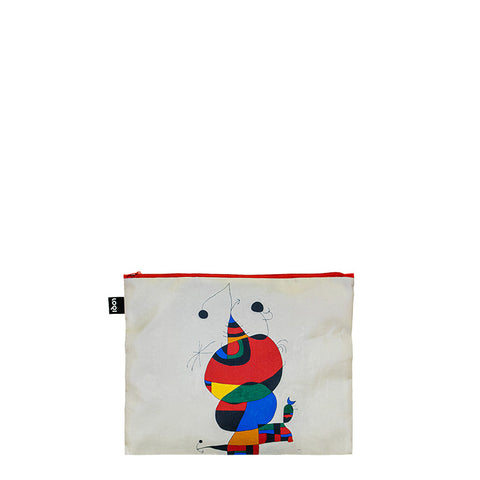 MUSEUM Collection/JOAN MIRO/Woman,Bird and Star,My 68,Gold of Azure Zip Pockets Recycled/  ZP.JM