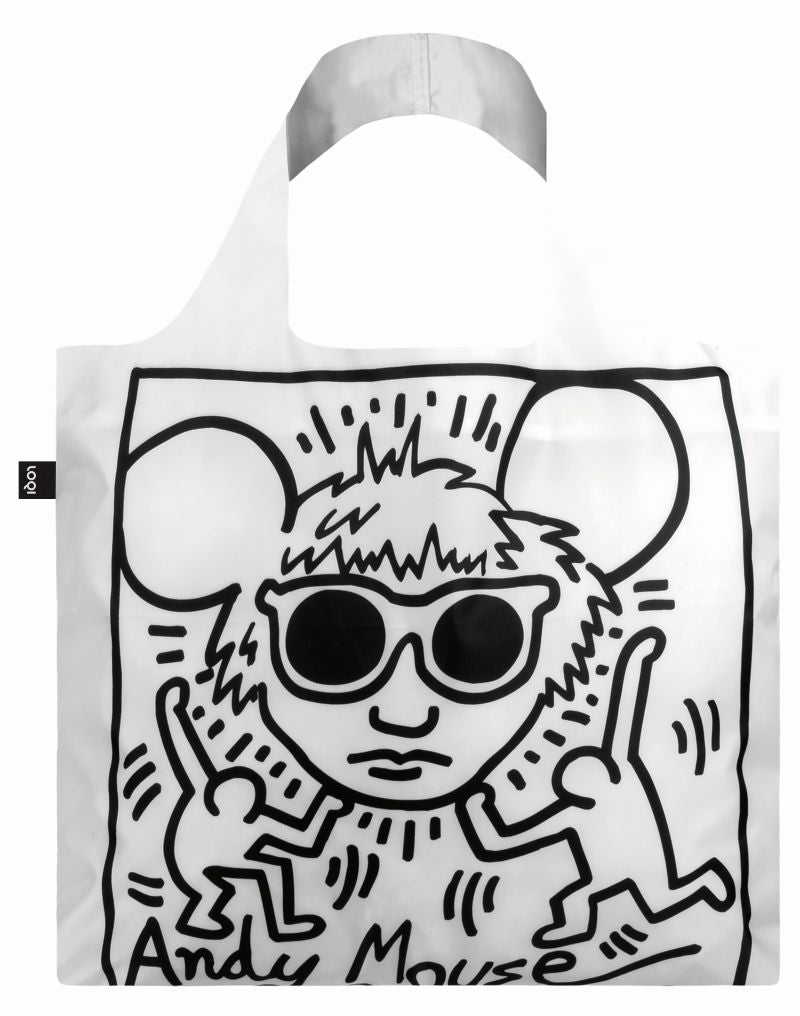 MUSEUM Collection - Keith Haring - Untitled(Andy Mouse) Recycled bag - © Keith  Haring Foundation Lisenced by Aretestar,New York - KH.AM by LOQI | LOQI  Japan